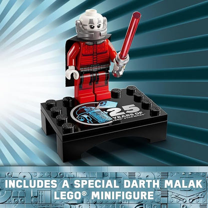 LEGO Star Wars R2-D2 Building Toy Set - Play or Display Star Wars Toy for Boys &amp Girls Ages 10+ - Gift Ideas for Kids &amp Fans - Includes 25th Anniversary Darth Malak Minifigure - 75379