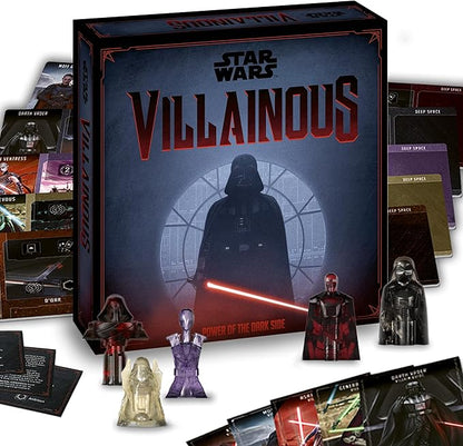 Ravensburger Star Wars Villainous - Power of The Dark Side Strategy Board Game - Join Darth Vader Kylo Ren and More in This Immersive Star Wars Universe Adventure - 2-4 Players - Ages 10+