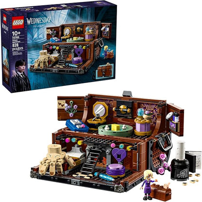 LEGO Wednesday Thing’s Apartment Building Toy - Transforming Trunk Playset W/Poseable Thing &amp Enid Sinclair Minidoll - Wednesday Merch for Girls &amp Boys Ages 10+ - Gift Idea for Birthdays - 76
