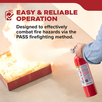 Kidde Multi Purpose Fire Extinguisher for Home, Office, Dorm, Residential, 1A10BC, 2 Pack