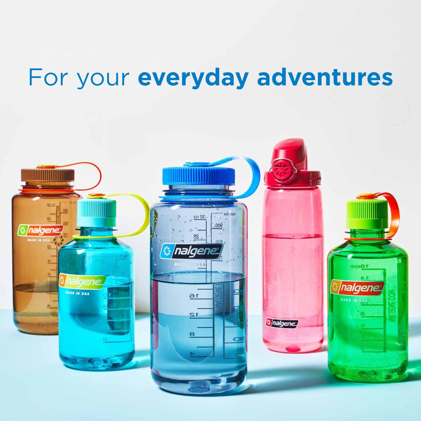 Nalgene Leak Proof Tritan BPA-Free Water Bottle - 32 oz Wide Mouth - Made in the USA for Outdoor Use & Daily Hydration (Amethyst)