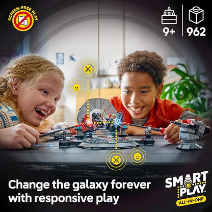 LEGO Star Wars SMART Play: Throne Room Duel &amp A-Wing Interactive Building Toy - All-in-One Set - Reacts to How You Move and Play with a SMART Brick - Gift for Boys Girls and Kids Ages 9+ - 75427