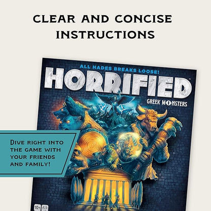 Ravensburger Horrified Games - Greek Monsters - Strategy Board Game - Boost Critical Thinking &amp Teamwork - Cooperative Gameplay - Unique Monster Challenges - 1 to 5 Players - Adults &amp Kids 10+