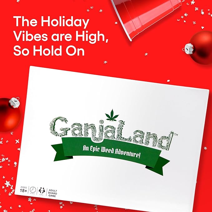 Ganjaland The Epic Weed Game for Social Gatherings Weed Board Games for Adults