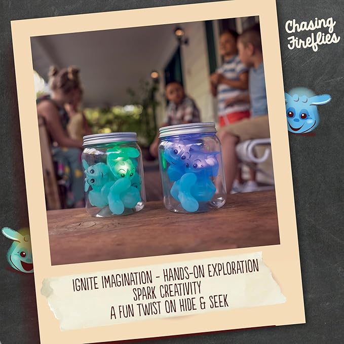 Toysmith Chasing Fireflies Kids Game - The Game of Shine &amp Seek - Interactive Games for Kids - Indoor &amp Outdoor Game - for Ages 3+ BlueGreen