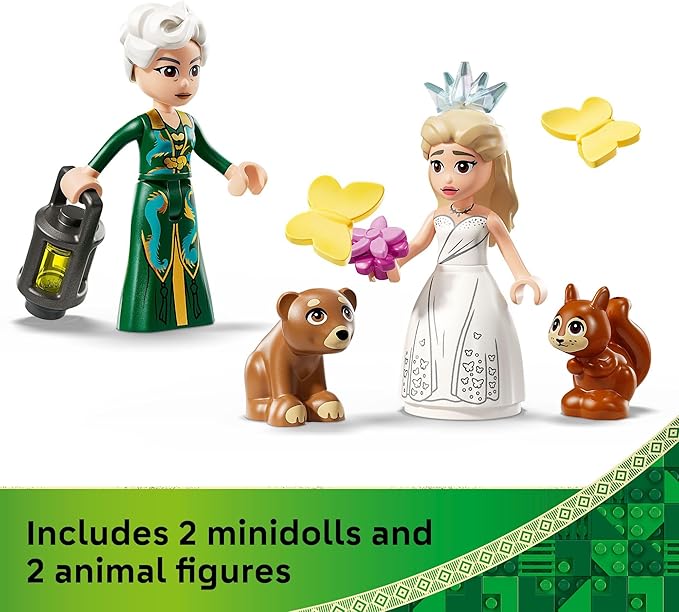 LEGO Wicked Glinda's Wedding Day Building Toy - Pretend Playset with 2 Minidolls 2 Animal Toy Figures &amp 2 Poseable Butterflies - Building Blocks for Kids Ages 8+ - Gift for Girls &amp Boys - 7