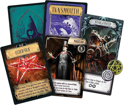 Asmodee Pandemic Reign of Cthulhu Board Game - Investigate and Confront Cosmic Horror Cooperative Strategy Game Family Fun for Kids &amp Adults Ages 14+ 2-4 Players 40 Minute Playtime