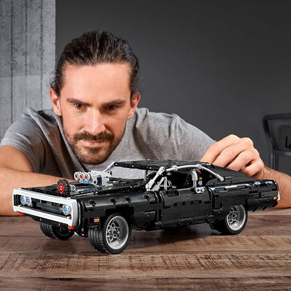 LEGO Technic Fast &amp Furious Dom's Dodge Charger 42111 Building Toy - Racing Car Model Building Kit Iconic Movie Inspired Collector's Set Gift Idea for Kids Teens and Adults Ages 10+