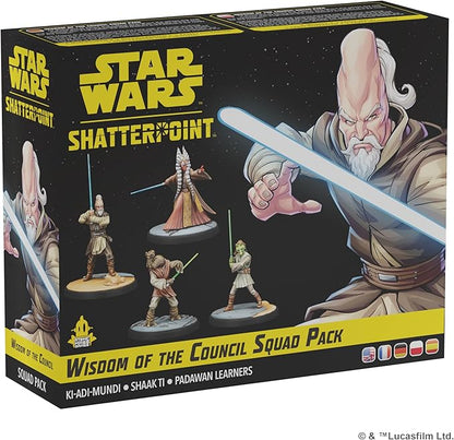 Star Wars Shatterpoint Wisdom of The Council Squad Pack - Tabletop Miniatures Game Strategy Game for Kids and Adults Ages 14+ 2 Players 90 Min Playtime Made by Atomic Mass Games