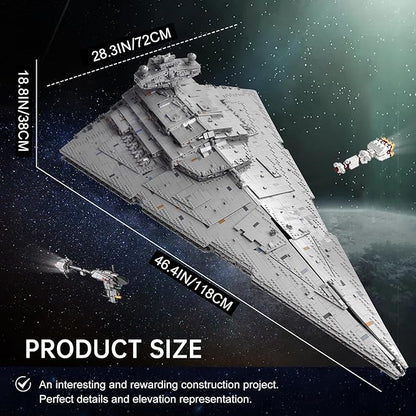 13135 Super Star Destroyer Model Imperial-Class I Star Destroyer Building Toy 11885+Pcs Collectible Buildable Highly Detailed Starship Construction Set Build and Play Awesome Toy Building Kit