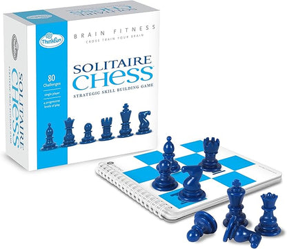 ThinkFun Brain Fitness Solitaire Chess - Fun Version of Chess You Can Play Alone Toy of The Year Nominee