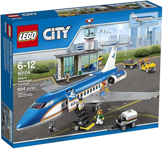 LEGO City Airport 60104 Airport Passenger Terminal Building Kit (694 Piece)