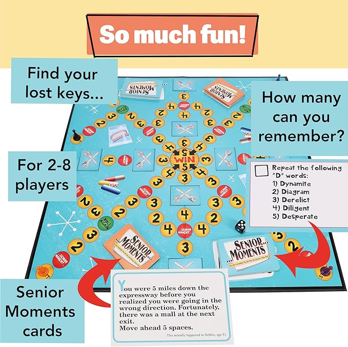 TDC Games Senior Moments Memory Game for Adults
