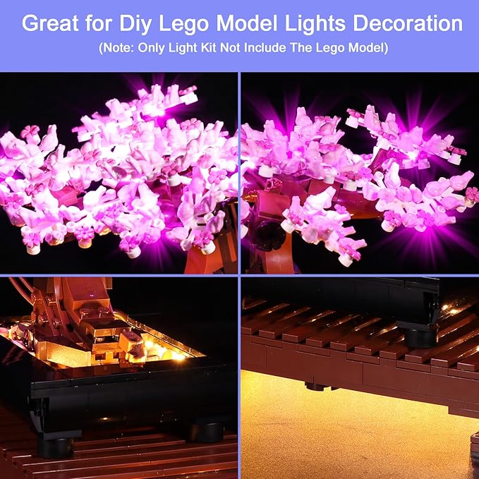 Upgraded Led Light Kit Compatible with Lego Icons Bonsai Tree Building Set Lights Decoration Compatible with Lego 10281 (Model Not Included)
