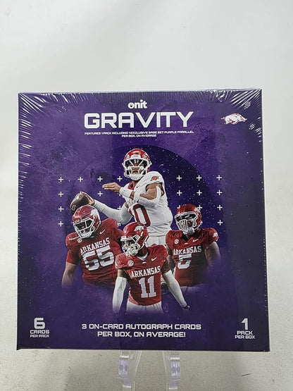 2025 Onit Gravity College Football Card Breaker Edition Box (Arkansas Razorbacks)