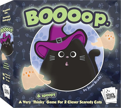 BOOoop by Smirk &amp Dagger: Adorable 2 Player Strategy Board Game with 34 Cat and Kitten Pieces Halloween Edition with New Ghost Cats A Great Gift for Couples Family Adults and Kids Ages 10 and