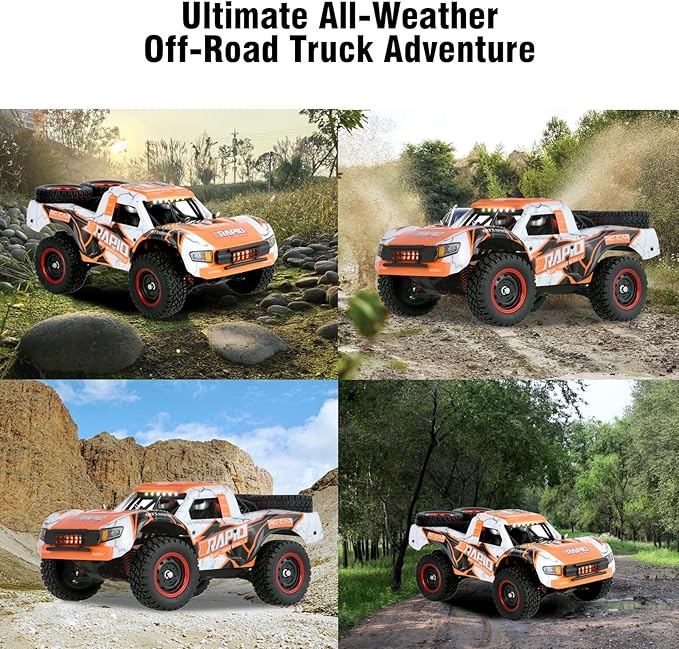 GoolRC 1:14 Brushless RC Trucks 70 KMH High Speed 4WD RTR Fast RC Cars All Terrain 2024 New Upgrade Electric Off-Road Remote Control Truck with 2 Batteries Vehicle Car Toys Gifts