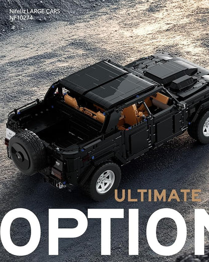 Nifeliz L002 Off-Road Car Building Set Collectible Truck Model and Gift for Adults and car Lovers Authentically Detailed Build and Display Model for Home or Office Décor (3983 PCS NF10274)
