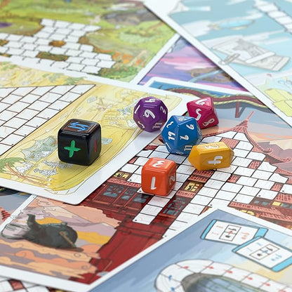 Roll to The Top - Journeys Base Game - Roll-and-Write Baord Game - 1 to 6 Players - 20 Minutes Play Time (Roll to The Top: Journeys (Base Game))