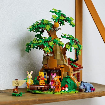 LEGO Ideas Disney Winnie The Pooh 21326 Building Set - Home Décor Collectible Gift with Piglet Minifigure and Eeyore Figure Pooh Bear House Opens for Easy Access Classic Display Model for Adults