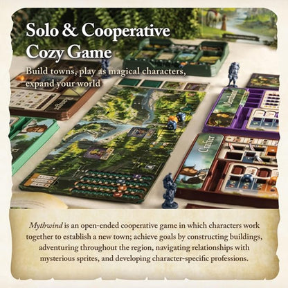 Mythwind Board Game - Cooperative &amp Solo Cozy Village-Building Adventure in a Magical Valley 1-4 Players 30-60 Minute Story-Driven Sessions