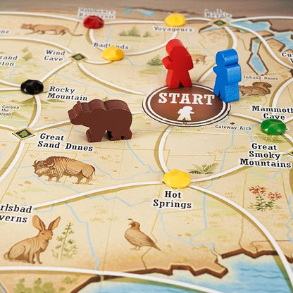 Underdog Games Trekking The National Parks - Award-Winning Family Board Game for Kids Ages 10+ - Easy to Learn Fun Activities for 1-5 Players Great for Family Bonding &amp for National Parks Lovers