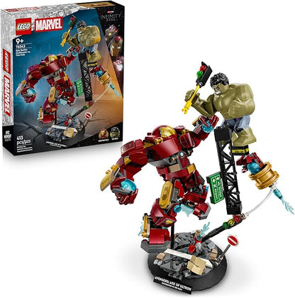 LEGO Marvel Epic Battle: Hulkbuster vs. The Hulk Building Toy for Boys &amp Girls - Avengers: Age of Ultron Display &amp Play Set W/2 Minifigures for Kids Ages 9+ - Gift Idea for Birthdays - 76343