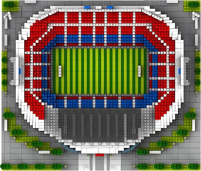 Barcelona Style Soccer Stadium Building Blocks Sets Toys Football Architecture Model Kits Gifts for Adults Kids Boys 3500+Pieces