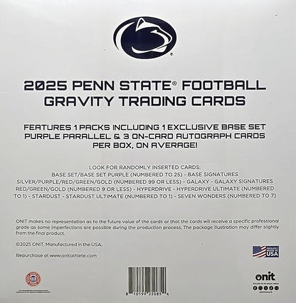 2025 Onit Gravity College Football Card Breaker Edition Box (Penn State Nittany Lions)