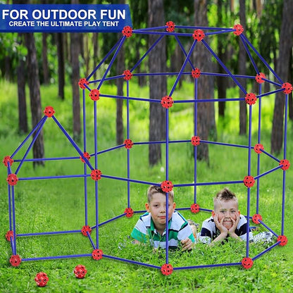 V-Opitos 180 Pack Fort Building Kits for Kids Age 4 5 6 7 8+ Years Old Creative STEM Building Toys for DIY Castles Tunnels Play Tent Ideal Christmas Birthday Gifts for Boys &amp Girls