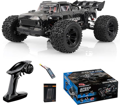 1/12 Brushless Fast RC Car for Adults 4WD Electric Off-Road RC Monster Truck 60KM/H High Speed RC Car W/Hobbywing ESC Flysky FS-G4P 3S Lipo for Hobby RTR Toy Gifts