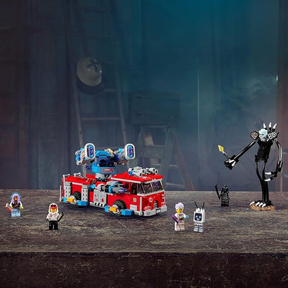 LEGO Hidden Side Phantom Fire Truck 3000 70436 Augmented Reality (AR) Fire Truck Toy App-Driven Ghost-Hunting Kit Includes a Mecha Robot 5 Minifigures and a Harbinger Figure (760 Pieces)