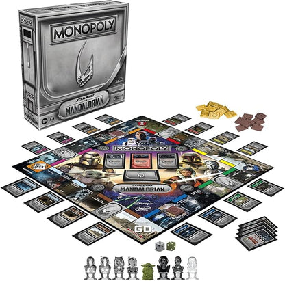 Monopoly: Star Wars The Mandalorian Edition Board Game Inspired by The Mandalorian Season 2 Protect Grogu from Imperial Enemies 2-4 players