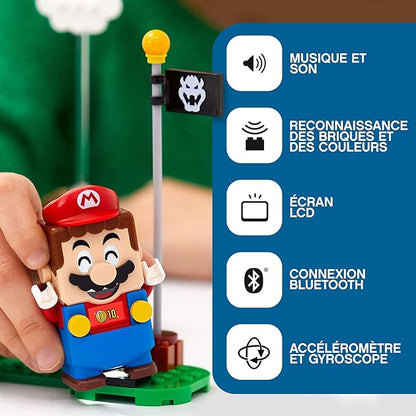 Lego Super Mario Adventures with Mario Starter Course Set Buildable Toy Game Collectible Gifts for Kids Boys &amp Girls 6 Plus Year Old with Interactive Figure 71360