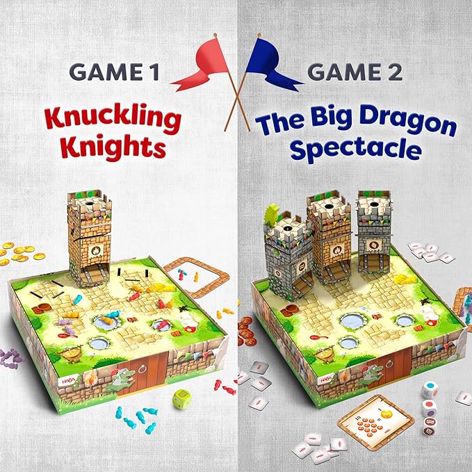HABA Knuckling Knights: A New Twist on The HABA Games Classic Strategy Board Games for Family Night and Fun Board Games for Knight &amp Castle Fans