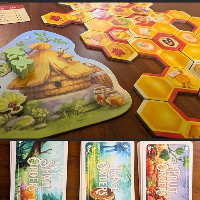 Honey Buzz Fall Flavors Standard Edition - Strategic Worker Placement Board Game Expansion Autumn-Themed Add-On for 1-4 Players Ages 10+