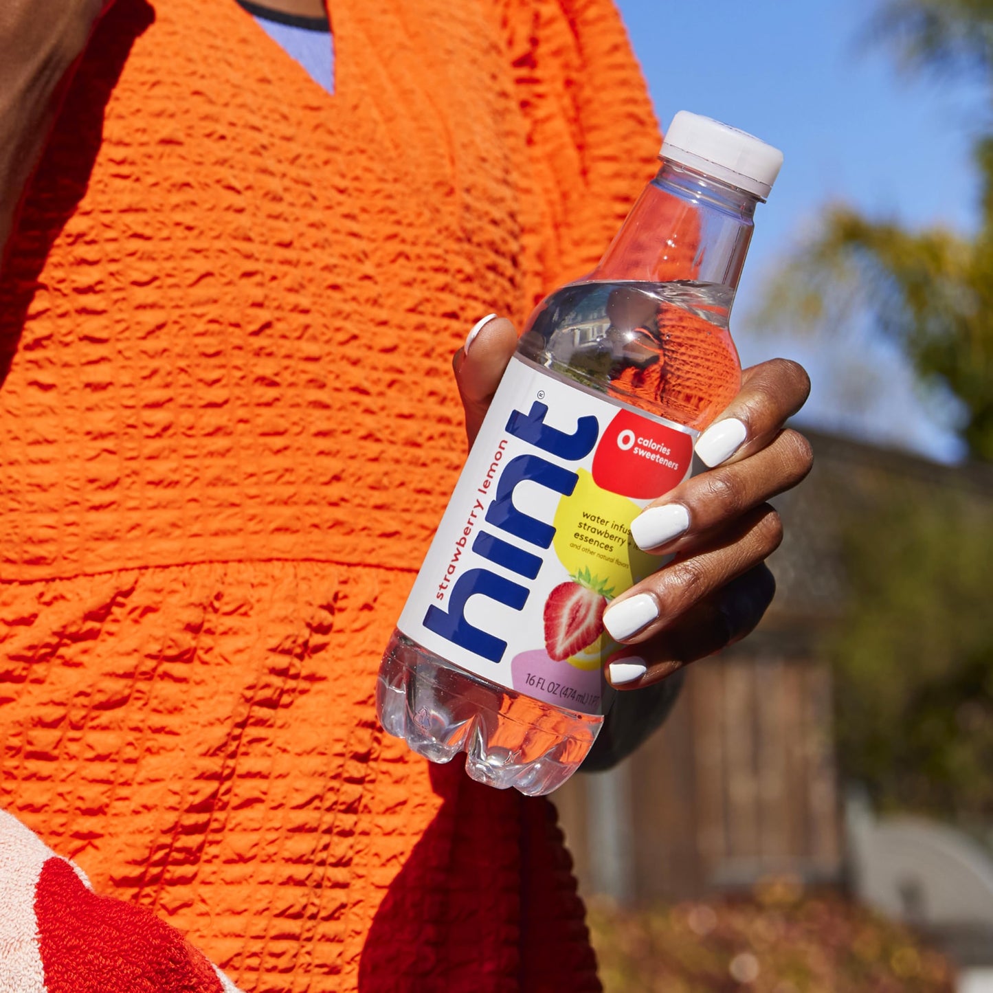 Hint Water Strawberry Lemon, Pure Water Infused with Strawberry and Lemon, Zero Sugar, Zero Calories, Zero Sweeteners, Zero Preservatives, Zero Artificial Flavors,16 Ounce Bottles, (Pack of 12)