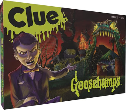 CLUE: Goosebumps Classic Board Game Inspired R.L. Stine’s Goosebumps Novels Thwart Slappy's Sinister Plan with Friends and Family of All Ages Officially Licensed Scholastic Merchandise