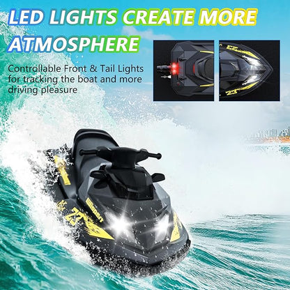 Cheerwing UDI023PRO Brushless RC Jet Boat for Adults High Speed 25KM/H Remote Control Boat for Pools and Lakes