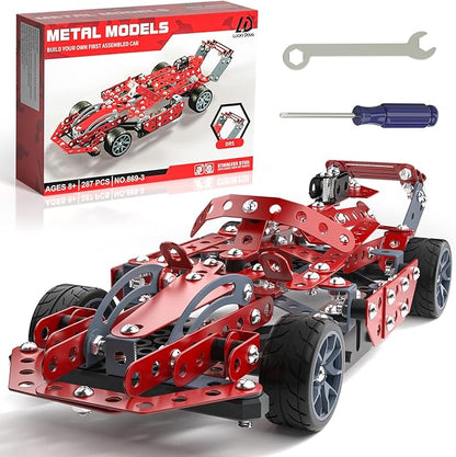 Lucky Doug Building Kit Model Car Set - STEM Project Building Toys for Kids Ages 8-12 Assembly Building Vehicle for Boys 8 9 10 11 Years Old