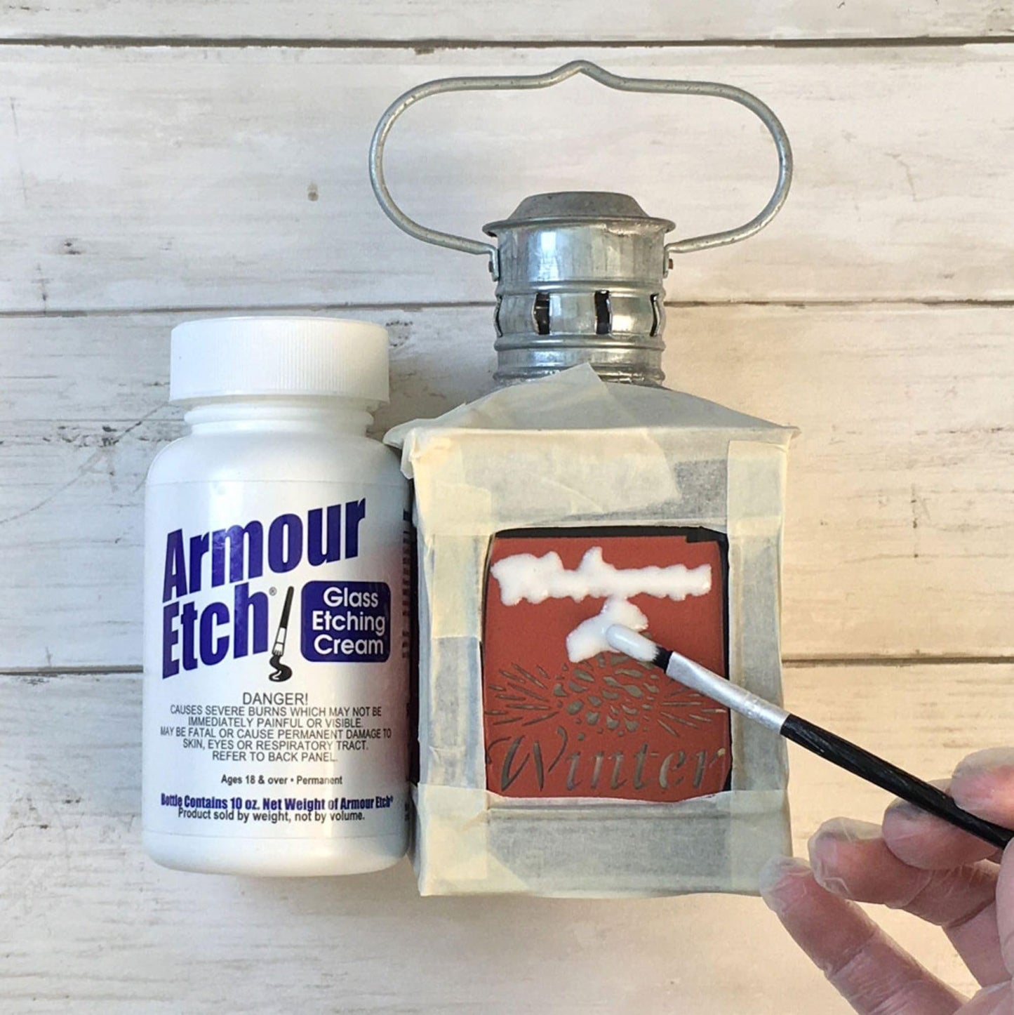 Armour Etch Glass Etching Cream - Create Stunning Designs on Glass Surfaces - Etching Cream for Glass by Armour Products - 10 oz Net Weight