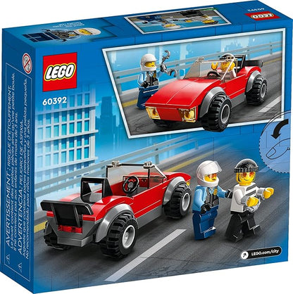 LEGO City Police Bike Car Chase 60392 Toy with Racing Vehicle &amp Motorbike Toys for 5 Plus Year Olds Kids Gift Idea Set Featuring 2 Officer Minifigures