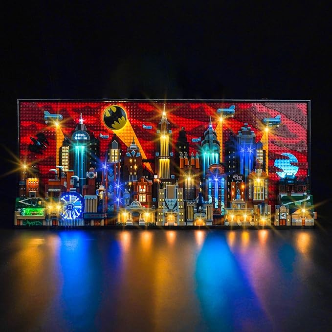 Upgraded Led Light Kit for Lego The Animated Series Gotham City Building Set Compatible with Lego 76271 Best Gifts for Adults (Model Not Included)