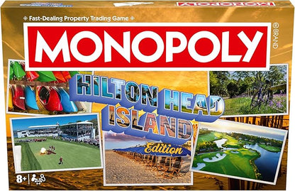 Monopoly Board Game – Hilton Head SC Edition: 2-6 Players Family Board Games for Kids and Adults Board Games for Kids 8 and Up Great for Game Night