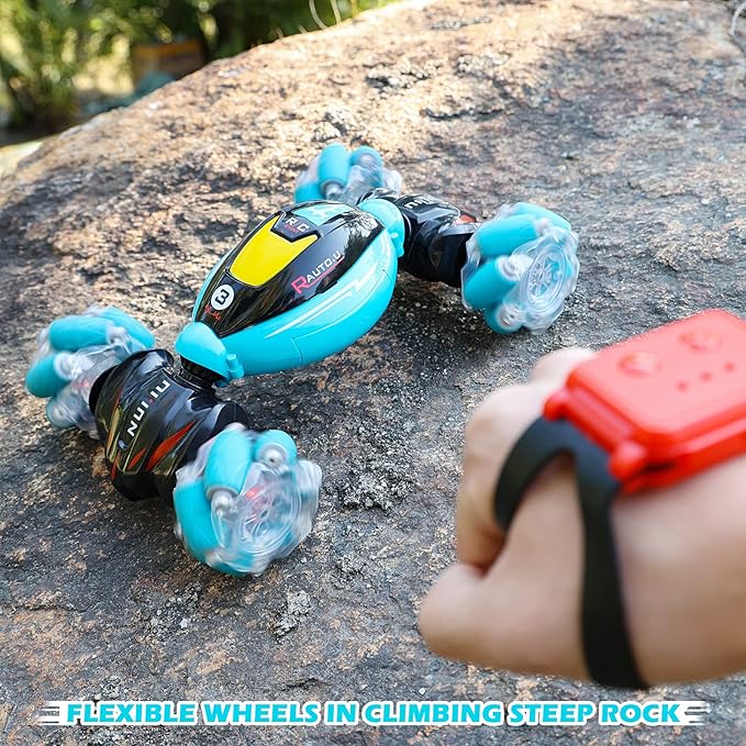 DDAI RC Cars Gesture Sensing Stunt Car - Best Gifts for Boys 6-12 Year Old 360° Rotating 4WD Remote Control Transform 2.4Ghz Hand Controlled Car Birthday Presents for Kids Age 7 8 9 10 11 yr