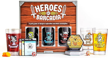 Rollacrit Heroes of Barcadia Board Game – Battle Monsters and Gain Loot with the Liquid Life System