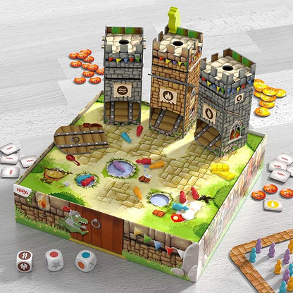 HABA Knuckling Knights: A New Twist on The HABA Games Classic Strategy Board Games for Family Night and Fun Board Games for Knight &amp Castle Fans