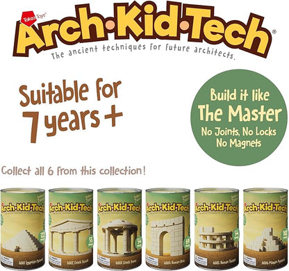 Taksa Toys Ancient Greek Facade Stem Toys Unique Educational Stackable Building Blocks for Kids Ages 7 8 9 10+ Years Old Indoor Architectural Kit Learning Games Montessori Toys for Children 55 Pcs