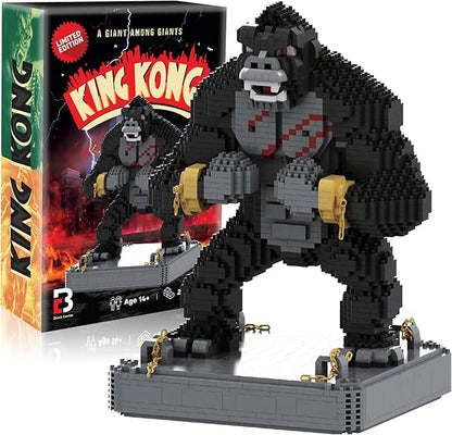 King Kong Building Set (2310 PCS) – Mini Kong Action Figure from Skull Island – Nano Brick Gorilla Construction Kit for Kids 15+ Adults Collectors – Movie Display Toy Gift
