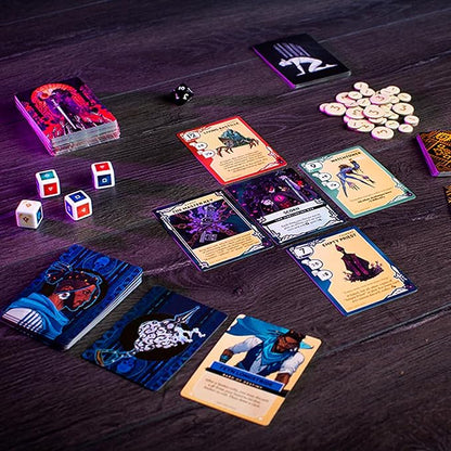 Kinfire Delve: Scorn’s Stockade – Solo or 2-Player Tactical Card and Dice Game Battle Illusions 60+ Min Gameplay – Replayable Adventure – Ages 14+ (Part of the Kinfire Universe: 5 Standalone Games)